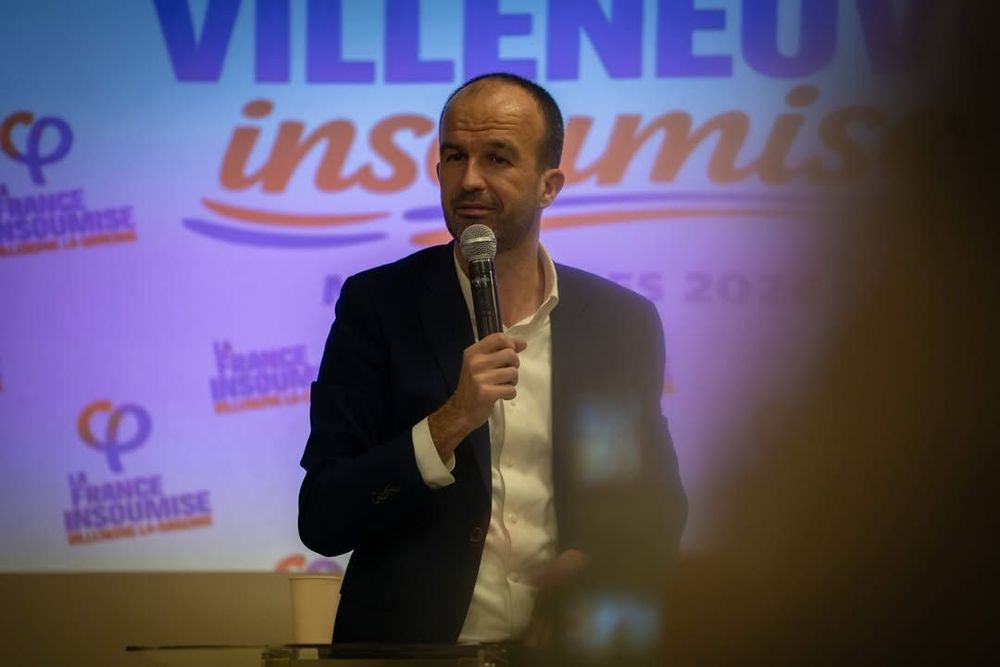 Manuel Bompard à Villeneuve-La-Garenne
